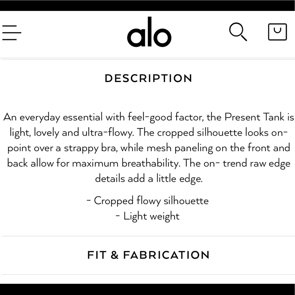 ALO Yoga Present Tank - Picture 7 of 8